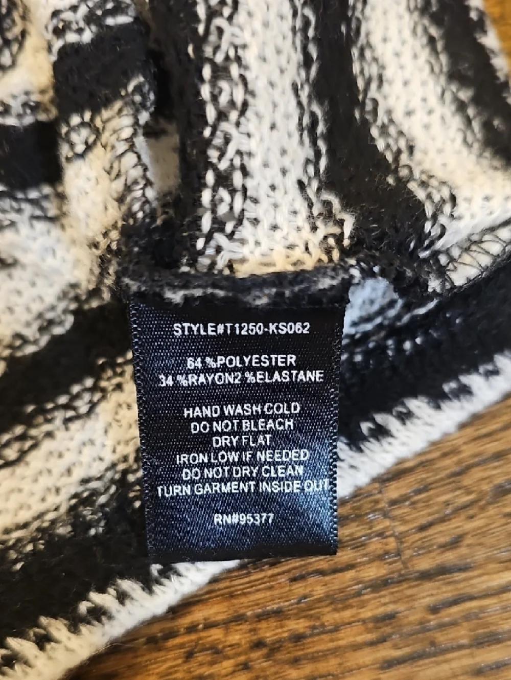 Sanctuary Black & White Striped Hooded Sleeveless Tunic